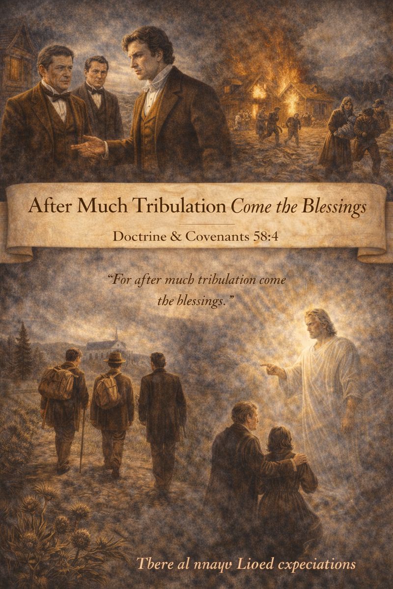 After much tribulation come the blessings