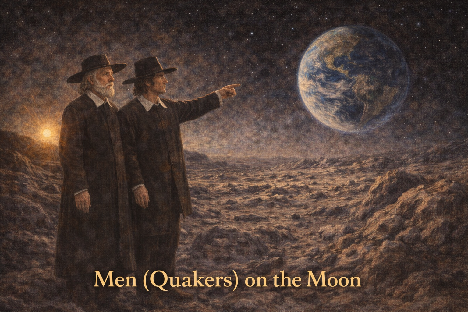 Men (Quakers) on the Moon