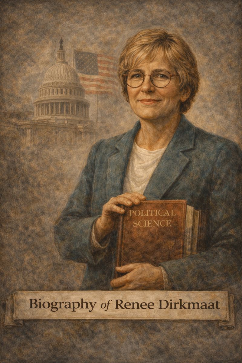 Portrait of Renee Dirkmaat with books