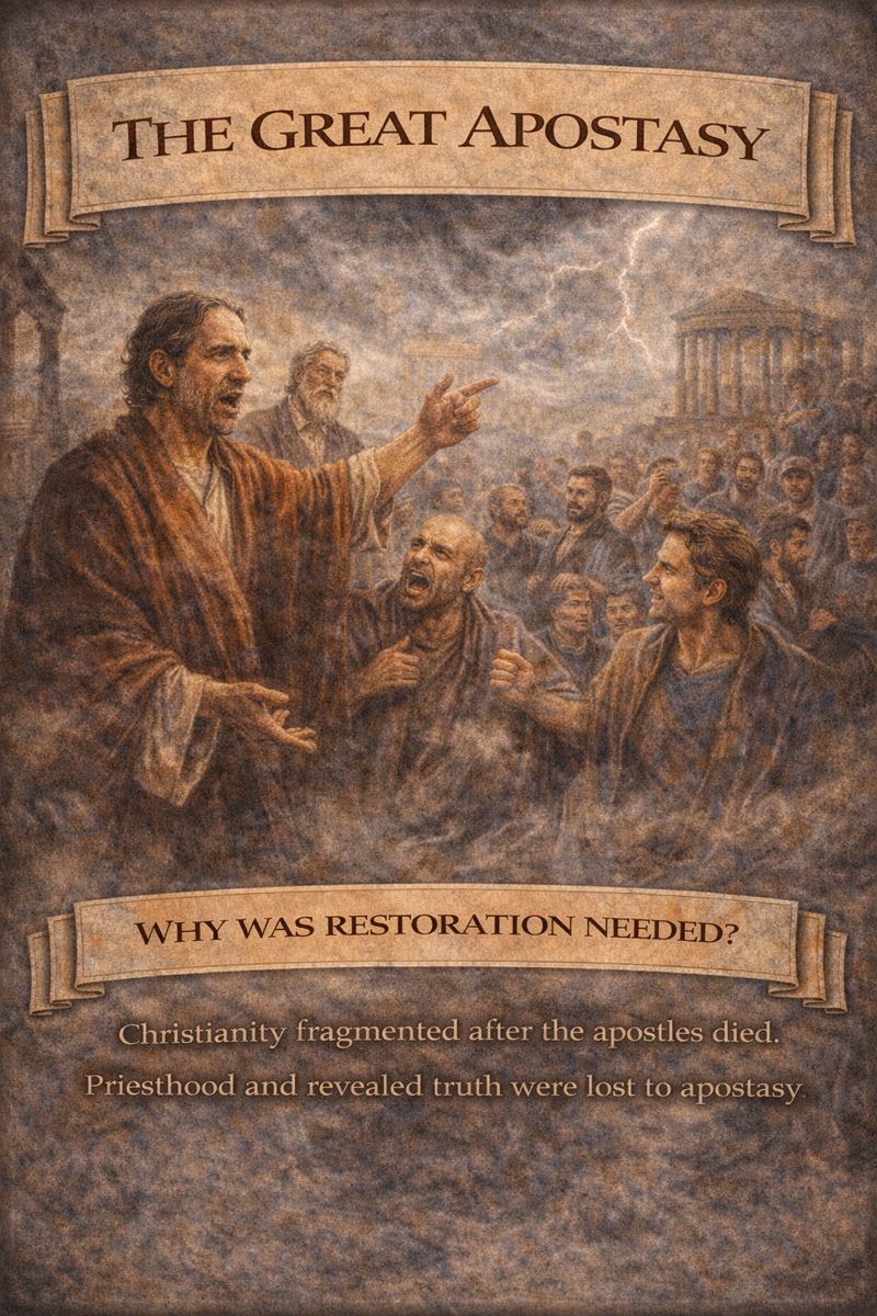 The turmoil of the Great Apostasy